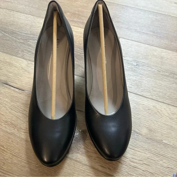 NIB Ecco Sculptured 75 Round Toe Textured Heel Leather Heels Size 41, 10-10.5 - Picture 6 of 12
